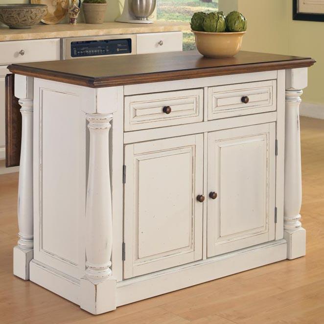 Home styles monarch kitchen island with two stools store